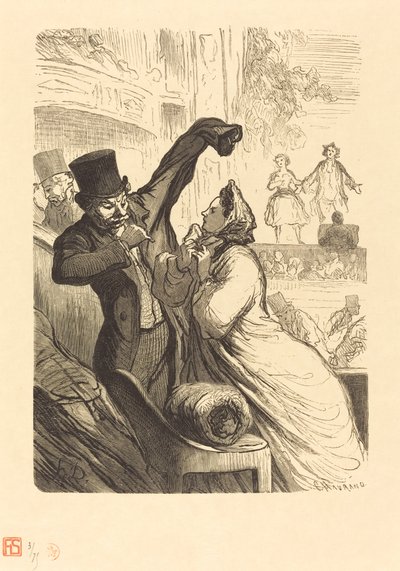 最後の詩 作： Charles Maurand after Honoré Daumier