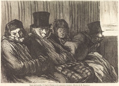楽しい電車 作： Charles Maurand after Honoré Daumier