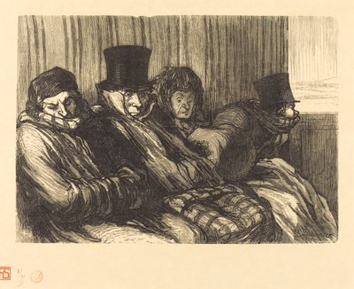 楽しい電車 作： Charles Maurand after Honoré Daumier