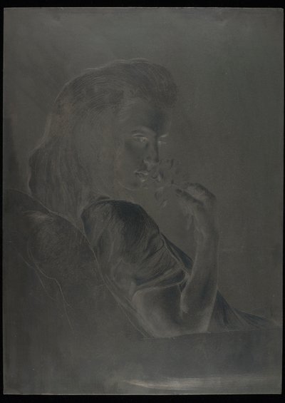 「The Tea Rose」のプレート、1900年頃（スチール印刷プレート） 作： Charles Maurin