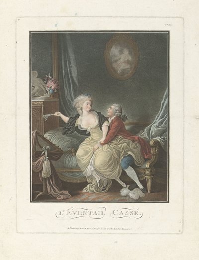 壊れたファン レヴァンテール・カッセ 作： Charles Melchior Descourtis (attributed to)