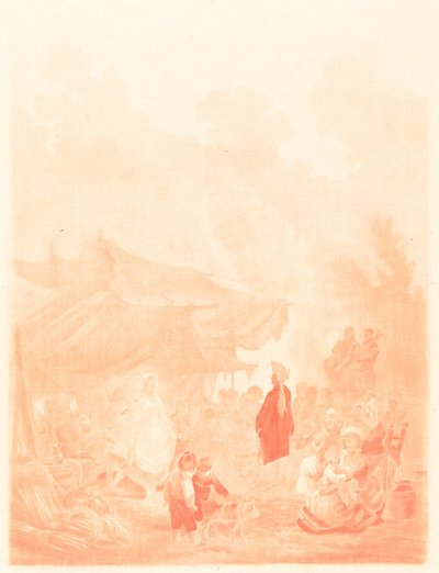 Noce de Village 村の結婚式、1785 年。 作： Charles Melchior Descourtis