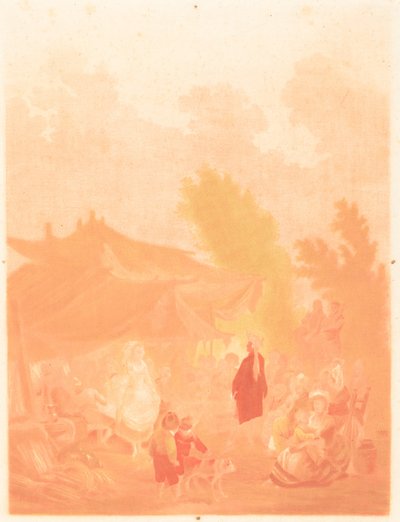 Noce de Village 村の結婚式、1785 年。 作： Charles Melchior Descourtis
