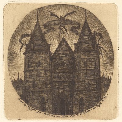 正義の宮殿、パリの古い門 作： Charles Meryon
