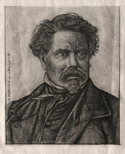 ベンジャミンフィロン、 『手紙の男』、1862年。 作： Charles Meryon