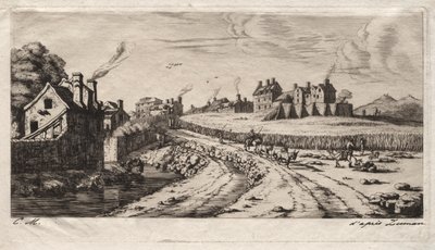 フォーブール、サン マルソー、パリへの入り口 作： Charles Meryon