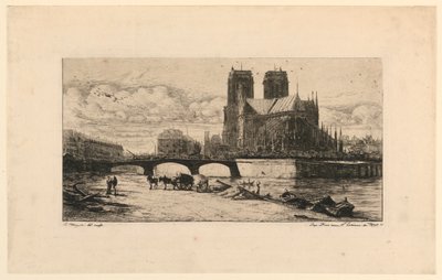 ノートルダム・ド・パリの後陣 (The Apse of Notre Dame, Paris) 作： Charles Meryon