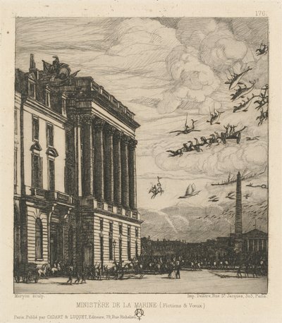 パリ海軍省（The Admiralty, Paris） 作： Charles Meryon
