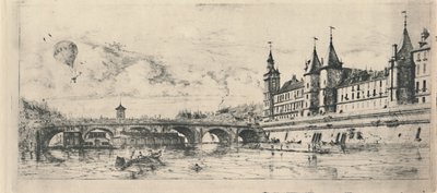 ルポンオーチェンジ2番目の状態、6 18 x 13116インチ、1854年、1927年 作： Charles Meryon