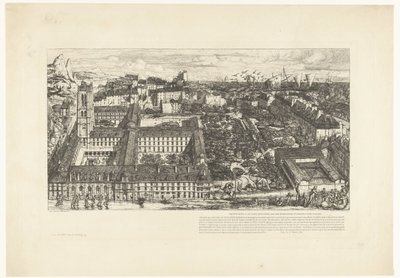 パリのリセウム アンリ 4 世 Collège Henri IV または Lycée Napoléon (オブジェクトのタイトル) 作： Charles Meryon