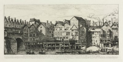 17世紀末のパリ市の一部 作： Charles Meryon