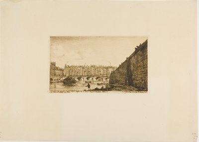 ポントーチェンジ、パリ、1784年頃 作： Charles Meryon