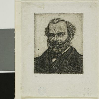 ナントのアルマン・ゲローの肖像画、プリンター、そして手紙の男 作： Charles Meryon
