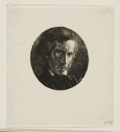 Edmond de Courtivesの肖像 作： Charles Meryon