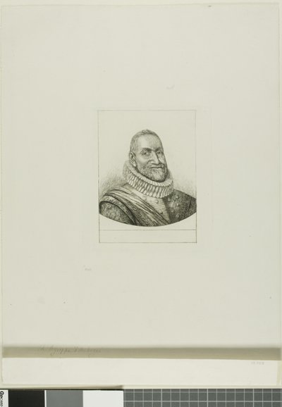 アグリッパ・ドービニエの肖像 作： Charles Meryon