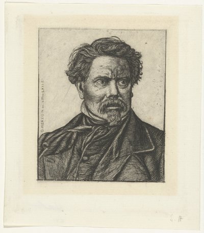歴史家ベンジャミン・フィヨンの肖像 作： Charles Meryon