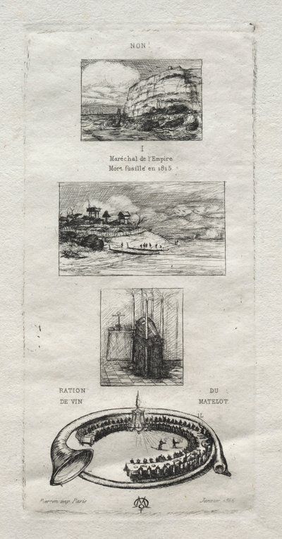 リバス：いいえ、モニーは1866年に再び結婚するので死んではいません。 作： Charles Meryon