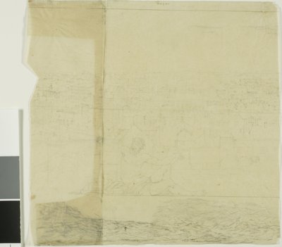 サンフランシスコのための研究、中央右のセクション 作： Charles Meryon