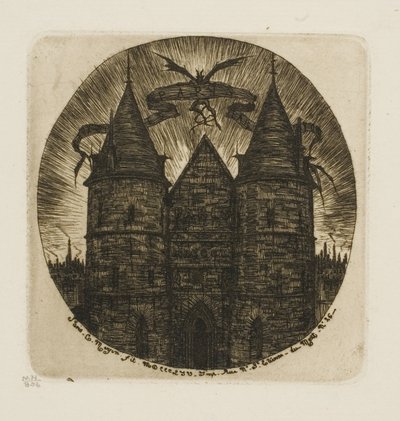 パレス オブ ジャスティス、パリの旧門 作： Charles Meryon