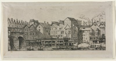 1861年の17世紀の終わりに向けたパリ市の一部の眺め 作： Charles Meryon
