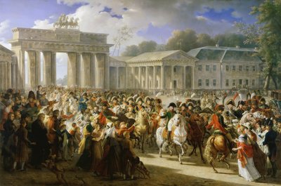 フランス語：Entrée de Napoléon à Berlin. 27 octobre 1806年10月27日、ナポレオン1世のベルリン入城。 作： Charles Meynier
