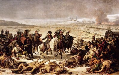 1807年2月9日、アイラウの戦場のナポレオン 作： Charles Meynier