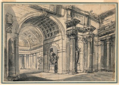 アーキテクト ファンタジー: パレス インテリア 作： Charles Michel Ange Challe