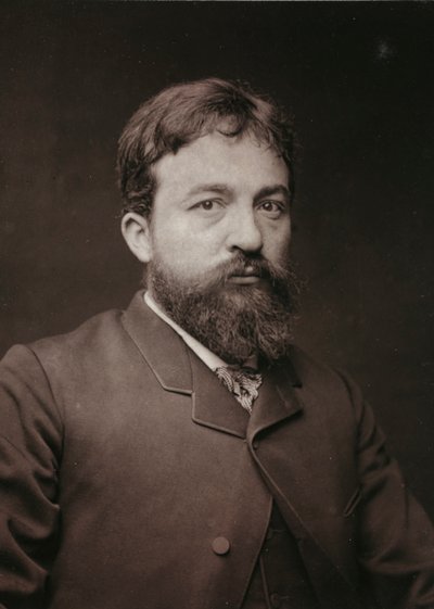 芸術および伝記アルバム、5年目、サロン1885;ピエールフリテル（1853-1942）、フランスの画家、彫刻家、彫刻家の肖像 作： Charles Michelez