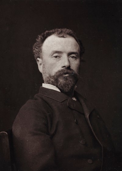 芸術および伝記アルバム、5年目、サロン1885;フランスの画家イポリットドミニクベルトー（1843-1926）の肖像 作： Charles Michelez