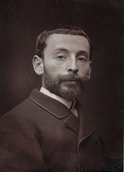 芸術および伝記アルバム、6年目、サロン1885;フランスの画家アレクサンドルブロックの肖像画（1862-1906） 作： Charles Michelez