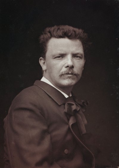 芸術および伝記アルバム、6年目、サロン1885;フランスの画家ウジェーヌキャリエール（1849-1906）の肖像 作： Charles Michelez