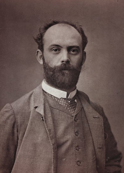 芸術および伝記アルバム、6年目、サロン1885;フランスの画家アーネスト・ボルデス（1852-1914）の肖像 作： Charles Michelez