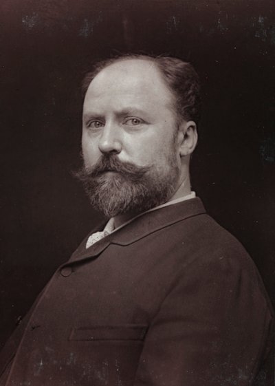 芸術および伝記アルバム、6年目、サロン1885;フランスの画家Paul Grolleron（1848-1901）の肖像 作： Charles Michelez