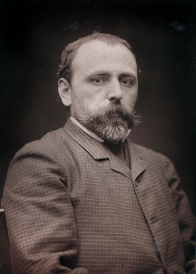 芸術および伝記アルバム、6年目、サロン1885;画家エドゥアールジャンダンブールジェス（1844-1931）の肖像 作： Charles Michelez