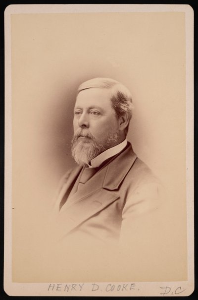 Henry David Cooke 1825-1881 の肖像、1881 年以前。 作： Charles Milton Bell