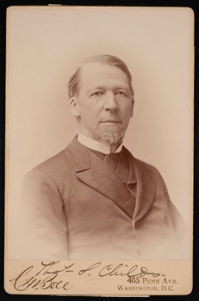 トーマス・スペンサー・チャイルズの肖像、1825～1914年、1893年以前。 作： Charles Milton Bell