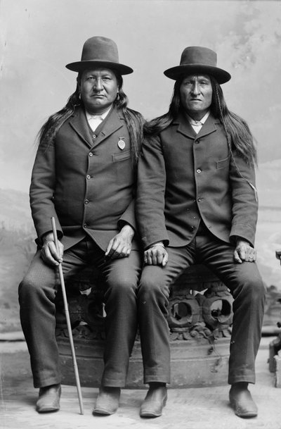 2つの月とアメリカの馬、1889年 作： Charles Milton Bell