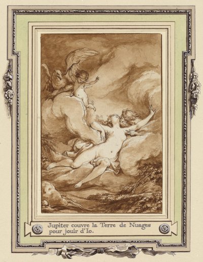 木星は地球を雲で覆い、イオを楽しむ 作： Charles Monnet