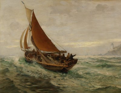 海の夜明け、1890 作： Charles Napier Hemy