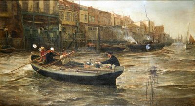 遂に我が家へ 作： Charles Napier Hemy
