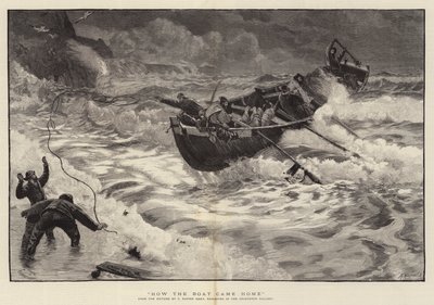 ボートが帰ってきた方法 作： Charles Napier Hemy
