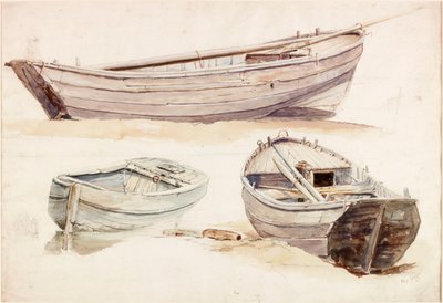 サーモンボートの研究（ボディカラー） 作： Charles Napier Hemy