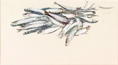 魚の研究（ボディカラーと水彩紙） 作： Charles Napier Hemy