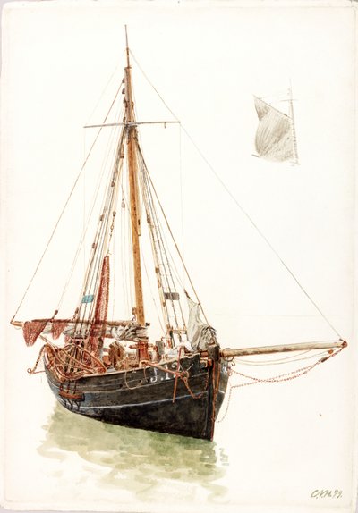 漁船の研究（ボディカラー） 作： Charles Napier Hemy