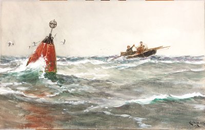 レッドブイ（カードにBCとWC） 作： Charles Napier Hemy