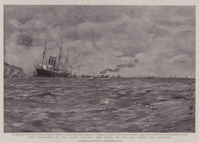 ライナー・パリの座礁、震災翌日の様子 作： Charles Napier Hemy
