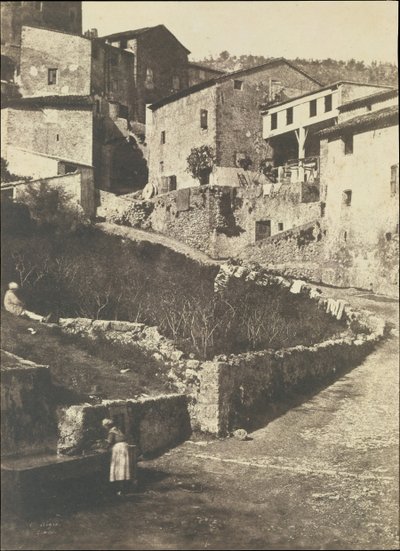 グラースの通り、1852 年。 作： Charles Nègre