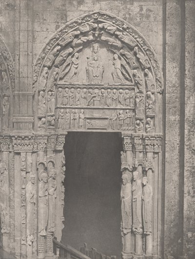 Cathedrale de Chartres, Côté Occidental, Porte Latérale de Droite, XIIe Siècle..., c. 1857.    1192803   ja       japanese Successfully Translated  Original: Tewkesbury Abbey. Translat: Tewkesbury Abbey. 1166969 ja japanese Successfully Translated Original 作： Charles Nègre