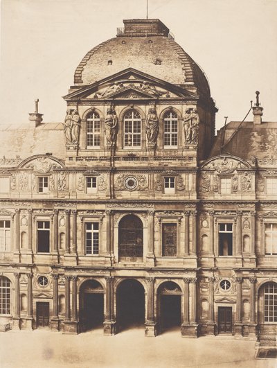 パリ、ルーブル美術館、時計塔 作： Charles Nègre