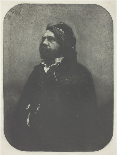 Nadar 後の Theophile Gautier の肖像、c。 1857 年、1982 年に印刷。 作： Charles Nègre